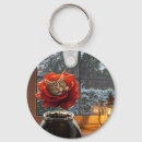 Recherche de chat mignon porteclés Floral