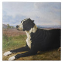 Recherche de peinture portrait carreaux Dog
