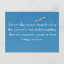 Recherche de la connaissance cartes postales Sagesse