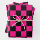 Recherche de damier noir papier cadeau Pour elle