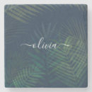 Recherche de motif palmier dessous de verres Moderne