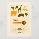 Recherche de africain de safari anniversaire invitations Zoo