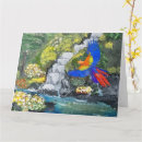 Recherche de perroquet vintage vœux cartes Floral