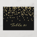 Zoek naar confetti briefkaarten Zwart en goud