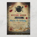 Zoek naar moord uitnodigingen Murder mystery dinner