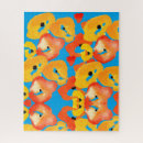 Recherche de pavot rouge puzzles Aquarelle