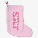 Recherche de lettres chaussette de noël Monogramme