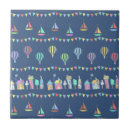 Recherche de montgolfière carreaux Coloré