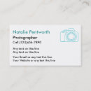 Recherche de lentille de photo cartes visite Studio