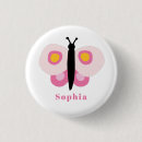 Zoek naar vlinders buttons Girl