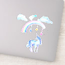 Recherche de licorne bleue autocollants Magique