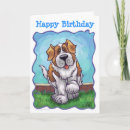 Recherche de st bernard vœux cartes Mignon