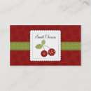 Zoek naar kersen visitekaartjes Rood