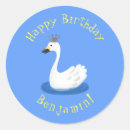 Recherche de cygne blanc autocollants Mignon