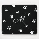 Recherche de chien blanc noir tapis souris Monogramme