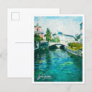 Recherche de belle peinture cartes postales Travel