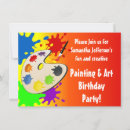 Recherche de palettes invitations Fête de peinture