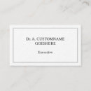 Recherche de exécutif cartes visite Classique