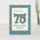 Recherche de 75 ans vœux cartes Fleurs