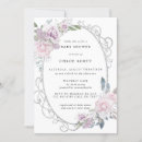 Recherche de rose et argent de girlie invitations Élégant