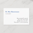 Recherche de médical standard cartes visite Médecin
