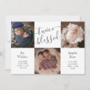 Recherche de jumeaux faire part naissance Collage de photos
