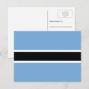 Recherche de drapeau du botswana cartes postales Batswana