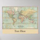 Zoek naar oude wereldkaarten posters Geografie