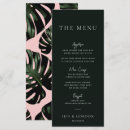 Recherche de feuille de palmier mariage menus Moderne