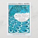 Zoek naar art nouveau peacock uitnodigingen Antiek