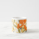 Recherche de motif orange tasses Floral