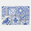 Recherche de patchwork cuisine linges Bleu
