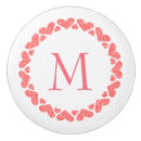 Recherche de coeur rose boutons et poignées de porte Blanc