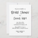 Zoek naar bridal shower uitnodigingen Minimalistisch