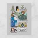 Recherche de bêtes fantastiques cartes postales Jacob kowalski