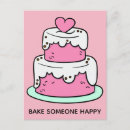 Zoek naar liefde koken briefkaarten Cake