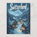 Recherche de village scene cartes postales Neige