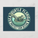 Recherche de tortues marines cartes postales Protéger