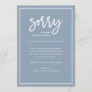 Recherche de je suis désolé invitations L'annulation