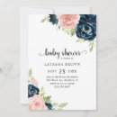 Recherche de navy blue baby shower invitations Fleurs