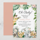 Recherche de safari baby shower fille invitations Aquarelle