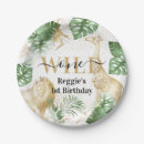 Recherche de anniversaire singe de assiettes en papier Sauvage