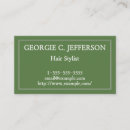 Zoek naar kapper visitekaartjes Minimalistisch