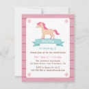 Recherche de cheval mignon invitations Pour enfants