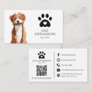 Recherche de promeneur chiens cartes visite Empreinte de patte