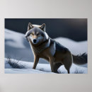 Recherche de chasse neige posters Loup