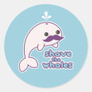 Recherche de baleine kawaii autocollants Drôle
