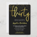 Recherche de glamour 30ans anniversaire invitations Typographie