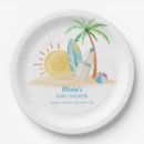 Recherche de beach baby shower assiettes Plage