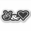 Recherche de main de paix autocollants Cool